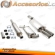 Sistema de escape TA Technix de acero inoxidable 2x80mm apto para VW Golf II 16V tipo 19E