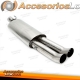 Silenciador de escape trasero TA Technix 2x76mm DTM fabricado en acero inoxidable sistema EVOG2A-xx