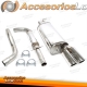 Sistema de escape TA Technix de acero inoxidable 2x80mm apto para VW Golf IV 1.8T+1.9TDI/SDI tipo 1J