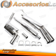 Sistema de escape TA Technix de acero inoxidable 2x76mm redondo/acampanado adecuado para VW Passat sedán, variante, tipo 35I