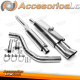 Sistema de escapes de acero inoxidable TA Technix 2x76mm DTM adecuado para VW Polo, Polo Classic, Polo Coupe Tipo 86C