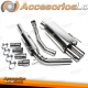 Sistema de escape de acero inoxidable TA Technix 2x76mm apto para VW Polo 6N