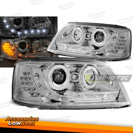 FAROS LUZ DIURNA CROMADOS para VW T5 04/03-08/09