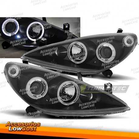 PEUGEOT 307 04/01-06/05 OLHOS DE ANJO NEGRO