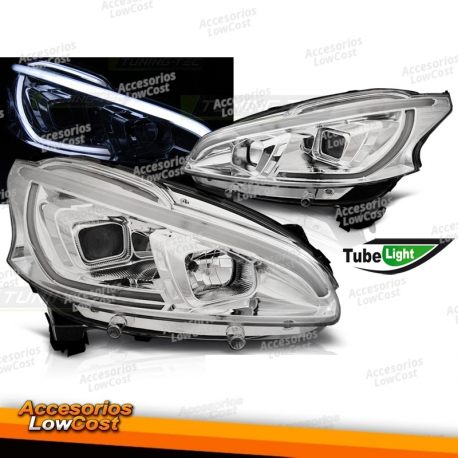 PEUGEOT 208 4/12-06/15 TUBO LUCES CROMADO