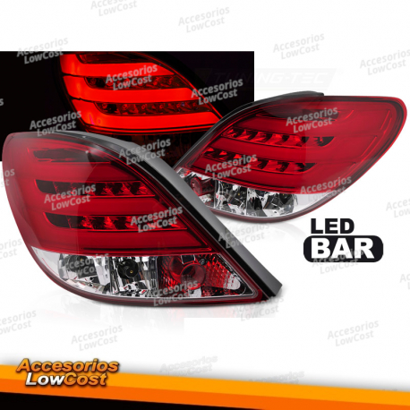 PEUGEOT 207 3D/5D 05/06-06/09 BARRA LED AHUMADO ROJA