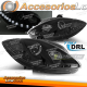 FAROS TRUE DRL NEGROS aptos para SEAT LEON ALTEA 09-12