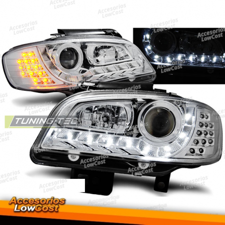 FAROS DAYLIGHT CROMADOS para SEAT IBIZA/CORDOBA 09/99-03/02