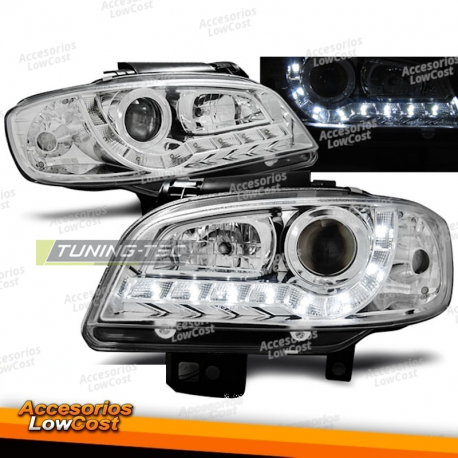 FAROS DAYLIGHT CROMADOS para SEAT IBIZA/CORDOBA 09/99-03/02