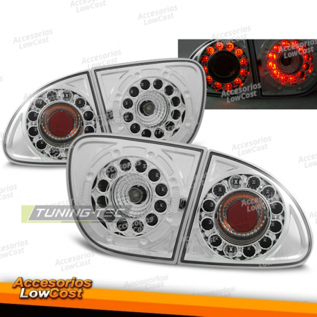 LUCES TRASERAS LED CROMADAS para SEAT LEON 04.99-08.04