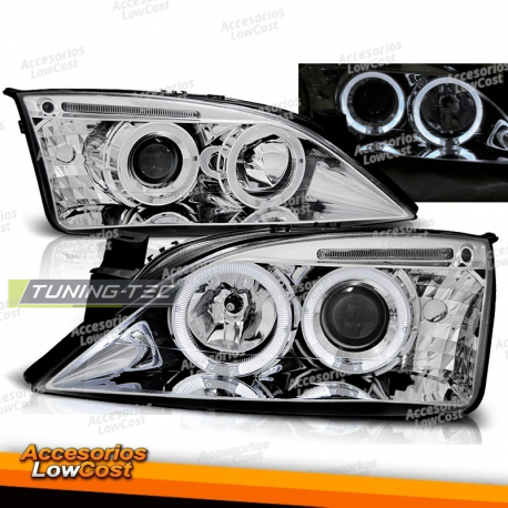 FORD MONDEO 09/00-05/07 OLHOS DE ANJO CROMADOS