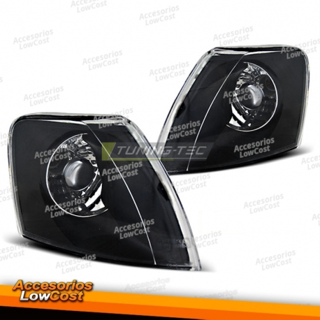 FAROS DELANTEROS NEGROS compatible con VW PASSAT B5 11.96-08.00