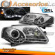 FARÓIS VERDADEIROS DRL CROMADOS para VW PASSAT B6 3C 03/05-10