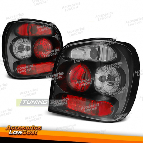 LUCES TRASERAS NEGRAS para VW POLO 6N2 10.99-10.01