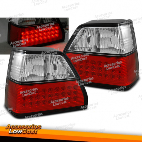 LUCES TRASERAS LED ROJAS BLANCAS para VW GOLF 2 08.83-08.91