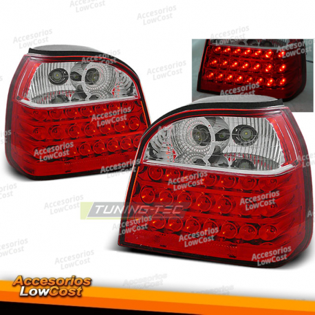 LUCES TRASERAS LED ROJAS BLANCAS para VW GOLF 3 09.91-08.97