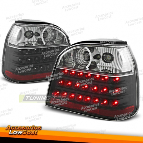 LUCES TRASERAS LED NEGRAS para VW GOLF 3 09.91-08.97