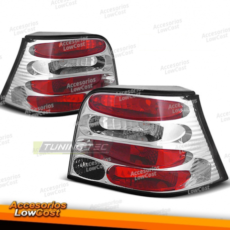 LUCES TRASERAS CROMADAS para VW GOLF 4 09.97-09.03