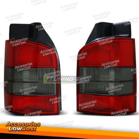 LUZES TRASEIRAS VERMELHAS FUMO para VW T5 04/03-09