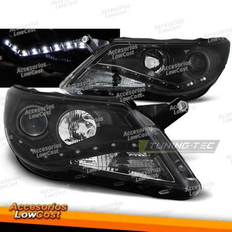 FAROS DAYLIGHT NEGROS aptos para VW TIGUAN 10/07-11