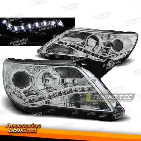 FAROS DAYLIGHT CROMADOS para VW TIGUAN 10/07-11