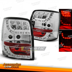 LUCES TRASERAS LED CROMADA compatible con VW PASSAT B5 96-00 VARIANT