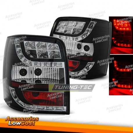 LUCES TRASERAS LED NEGRAS para VW PASSAT B5 96-00 VARIANTE