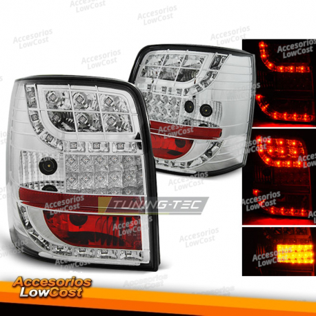 LUCES TRASERAS LED INDICADOR LED CROMADO compatible con VW PASSAT B5 96-00 VARIANTE