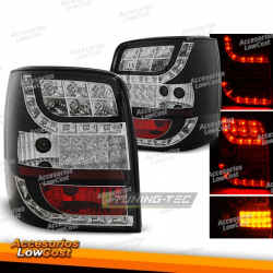 LUCES TRASERAS LED INDICADOR LED NEGRO compatible con VW PASSAT B5 96-00 VARIANT