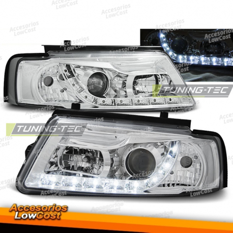 FAROS DIURNA CROMADOS aptos para VW PASSAT B5 11.96-08.00