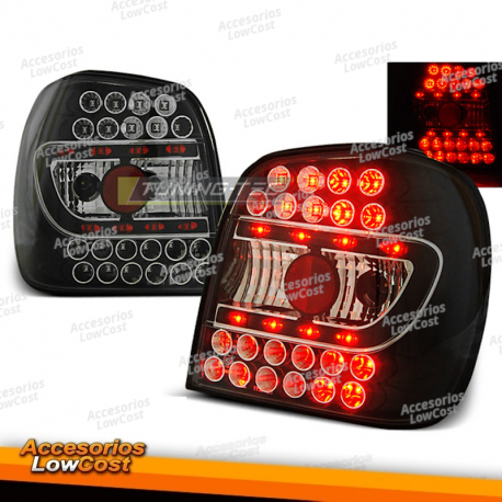 LUCES TRASERAS LED NEGRAS para VW POLO 6N 10.94-09.99