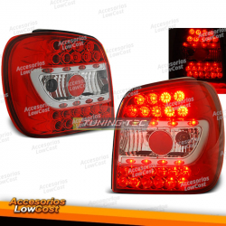 LUZES TRASEIRAS LED VERMELHAS BRANCAS para VW POLO 6N 10.94-09.99