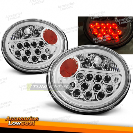 LUCES TRASERAS LED CROMADAS para VW NEW BEETLE 10.98-05