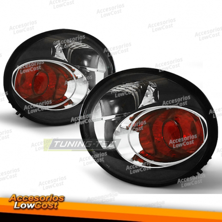 LUCES TRASERAS NEGRAS para VW NEW BEETLE 10.98-05.05