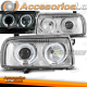 FARÓIS CROMADOS ANGEL EYES adequados para VW VENTO 01.92-08.98