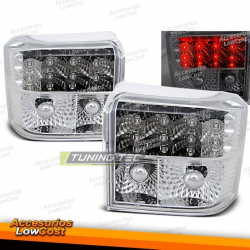 LUCES TRASERAS LED CROMADA compatible con VW T4 90-03.03