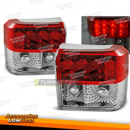 LUZES TRASEIRAS LED VERMELHAS BRANCAS para VW T4 90-03.03