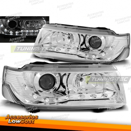 FAROS LUZ DIURNA CROMADA compatible con VW PASSAT B4 11.93-05.97