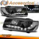 FARÓIS DAYLIGHT PRETOS adequados para VW PASSAT B4 11/93-05/97