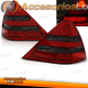 FAROLINS LED OPEL CORSA B 93-00. VERMELHO / CROMADA