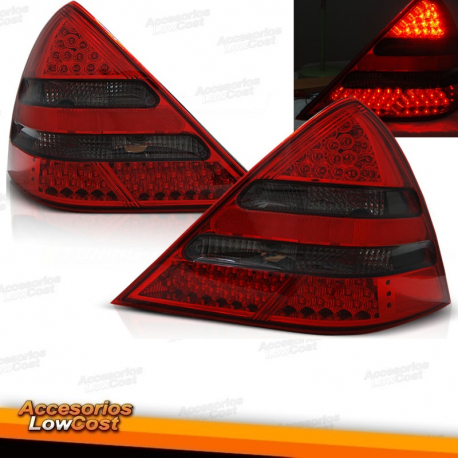 FAROLINS LED OPEL CORSA B 93-00. VERMELHO / CROMADA