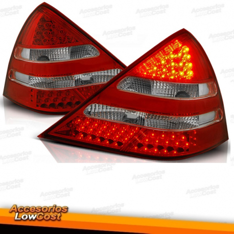 PILOTOS PARA MERCEDES SLK R170 96-04 LED ROJO CLARO