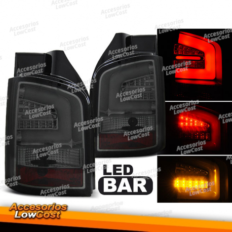 LUCES TRASERAS DE BARRA LED AHUMADA compatible con VW T5 04/03-09