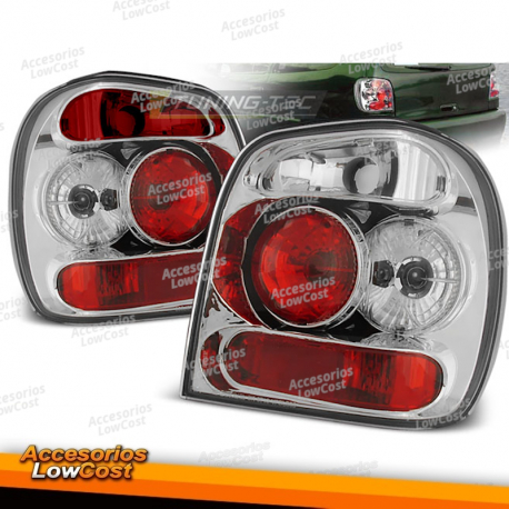 LUCES TRASERAS CROMADAS para VW POLO 6N 10.94-09.99