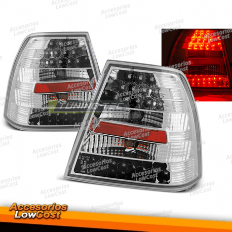 LUCES TRASERAS LED CROMADA para VW BORA 09/98-07/05