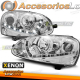 FARÓIS XENON CROMADOS LUZ DO DIA para VW GOLF 5 03-08