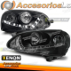 FAROS DE XENÓN LUZ DÍA NEGRO compatible con VW GOLF 5 03-08