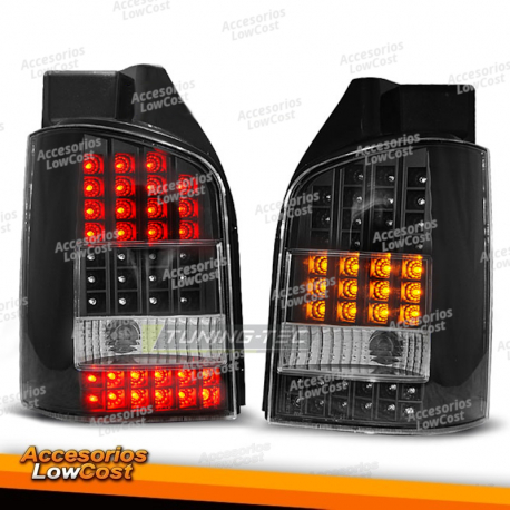 LUCES TRASERAS LED NEGRAS para VW T5 04/03-09