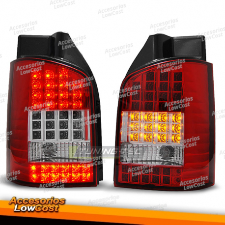 LUCES TRASERAS LED ROJAS BLANCAS para VW T5 04/03-09