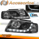 FARÓIS VERDADEIROS DRL PRETOS compatíveis com VW PASSAT B5 3B 11.96-08.00